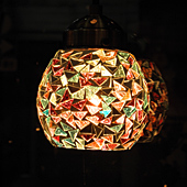 Mosaic Hunging Lamp Circle Triangle