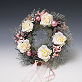 Flower Wleath Light Pinc
